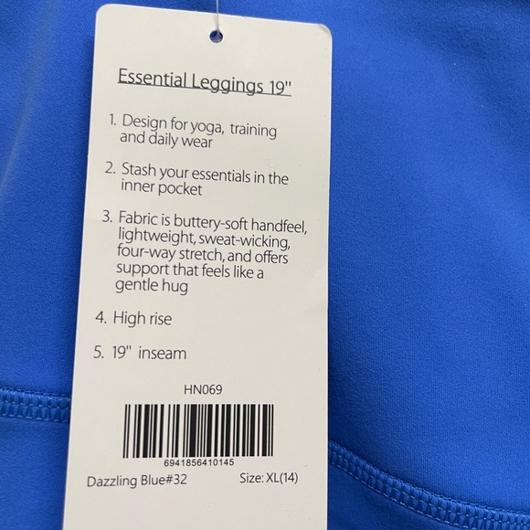 New yoga pant leggings Buttery soft feel Fits like a Large see measurements - Picture 4 of 11
